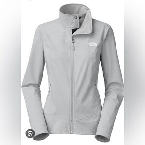 The North Face Gray Light Jacket with Stand-Up Collar woman’s size small